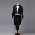thumbnail image 1 of Men's Dress Tuxedo Suit Performance Clothes Magician Stage Performance Clothes Four-piece Suit, 1 of 4