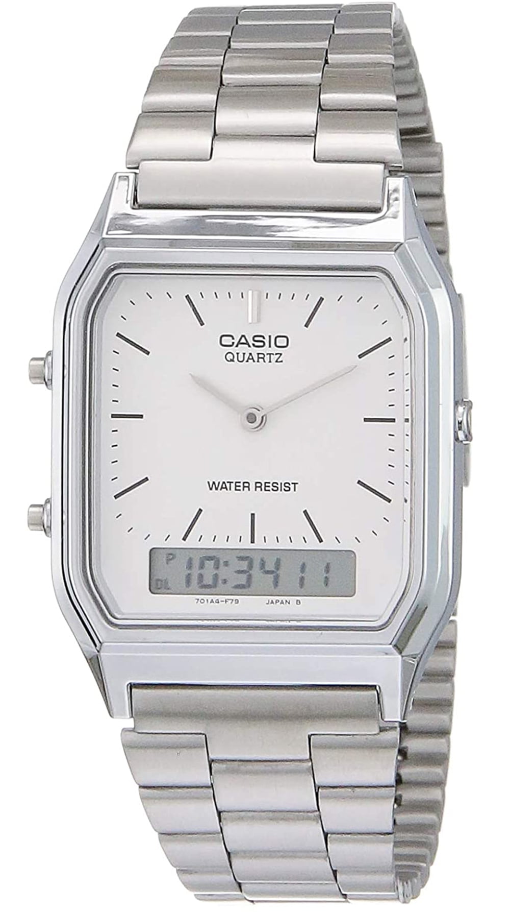 Casio Men's Dress Watch AQ230A7D - Digital, Water Resistant, Dual Time ...