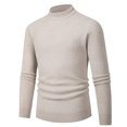 thumbnail image 1 of Men's Dressy Pullover Sweater Turtleneck Knit Long Sleeve Formal Winter Style, 1 of 8