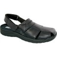thumbnail image 1 of Men's Drew Barcelona Closed Toe Sandal Black Pebbled Leather 9.5 4E, 1 of 2