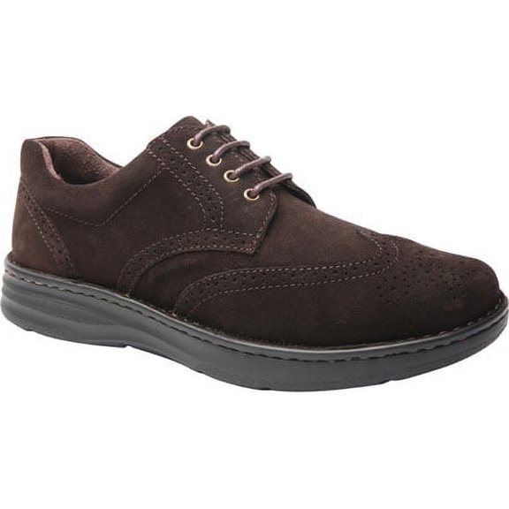Men's Drew Delaware Wing Tip Brown Suede 10 M