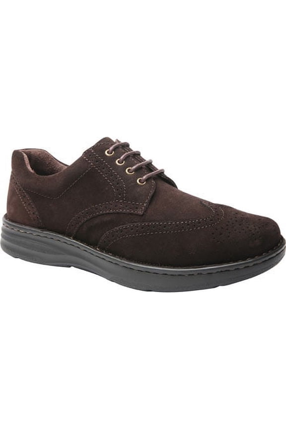 Men's Drew Delaware Wing Tip Brown Suede 10 M