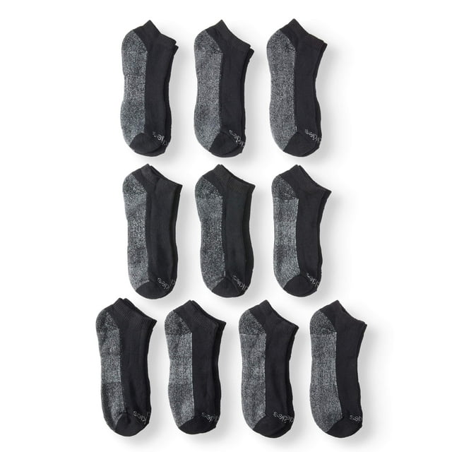 Men's Dri-Tech Comfort No Show Work Socks, 10-Pack