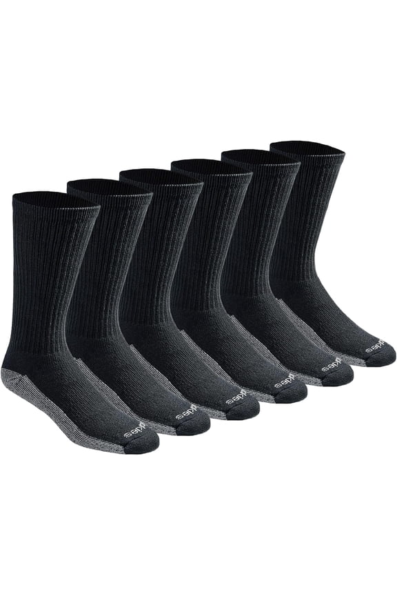 Men's Dri-tech Original Moisture Control Crew Socks, Available in M-xxl (6, 12, 18 Pairs)