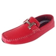 thumbnail image 1 of Men's Driving Moccasins Loafers Moc Toe Metal Buckle Casual Slip On Shoes, 1 of 3