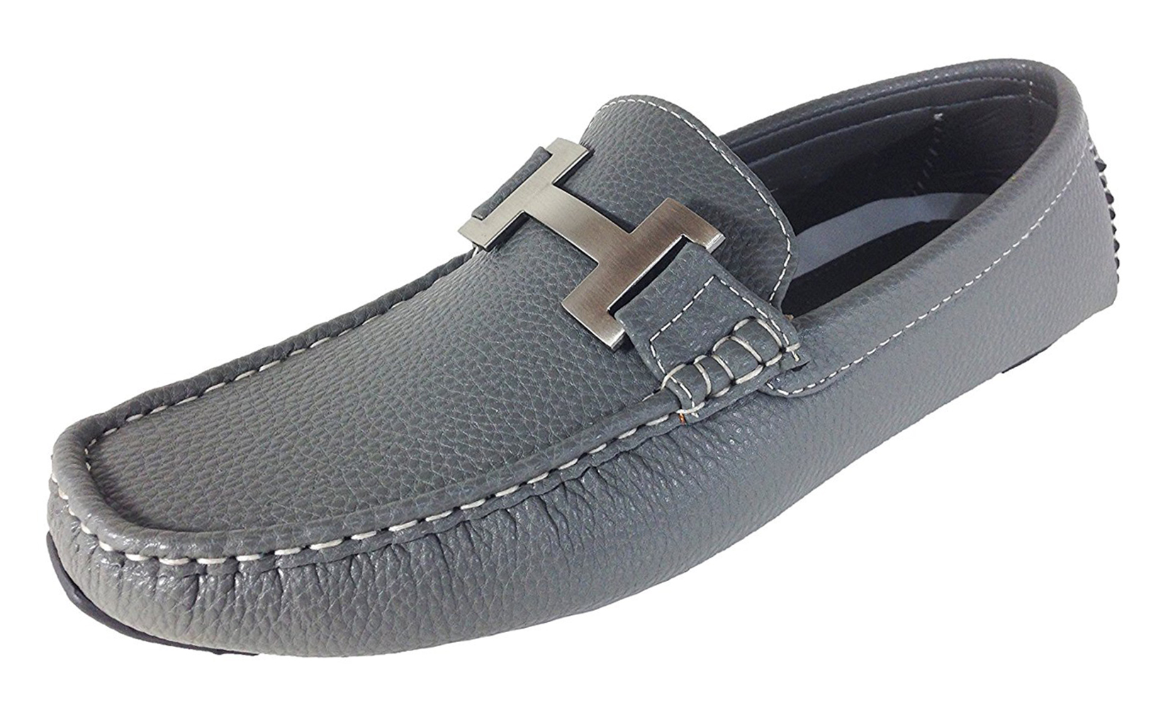 Men's Driving Moccasins Loafers Moc Toe Metal Buckle Casual Slip On Shoes - image 1 of 1