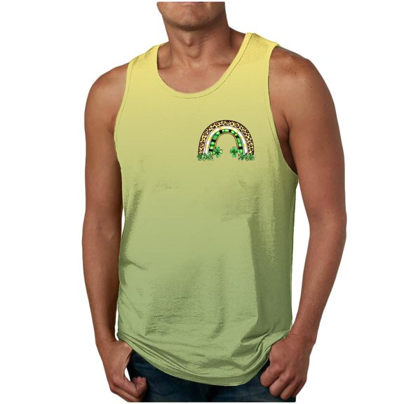 Men’s Drop Arm Tank Top Gym Workout T-Shirts Sleeveless Muscle Shirts for Bodybuilding