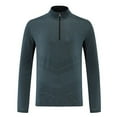 thumbnail image 1 of Men's Dry Active Sports Shirts Quarter Zip Long Sleeve Running Pullover Tops Outdoor Sweatshirt Compression Shirt, 1 of 8