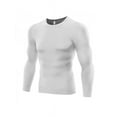 thumbnail image 1 of Men's Dry Fit Exercise Running Shirt Round Collar Long Sleeve Outdoor Training Suit, 1 of 2