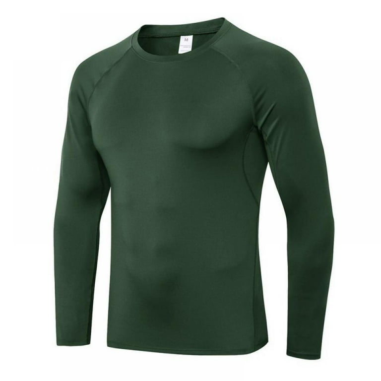 Men's Moisture Wicking Long Sleeve T-Shirt Outdoor Active Athletic