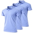 thumbnail image 1 of Men's Dry Fit Moisture-Wicking Polo Shirt (3-Pack), 1 of 5