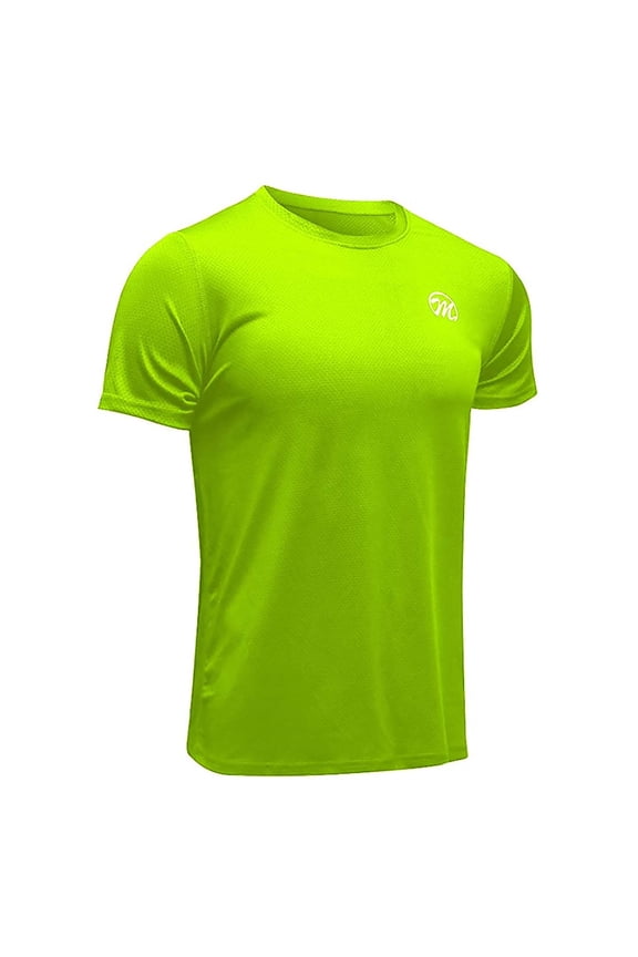 Men's Dry Fit Workout Shirts Short Sleeve Active Core Sport Tee Moisture Wicking Athletic Gym Top 2026 Green XL