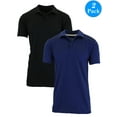 thumbnail image 1 of Men's Dry Slim Fit Moisture-Wicking Polo Shirt (2-Pack), 1 of 5