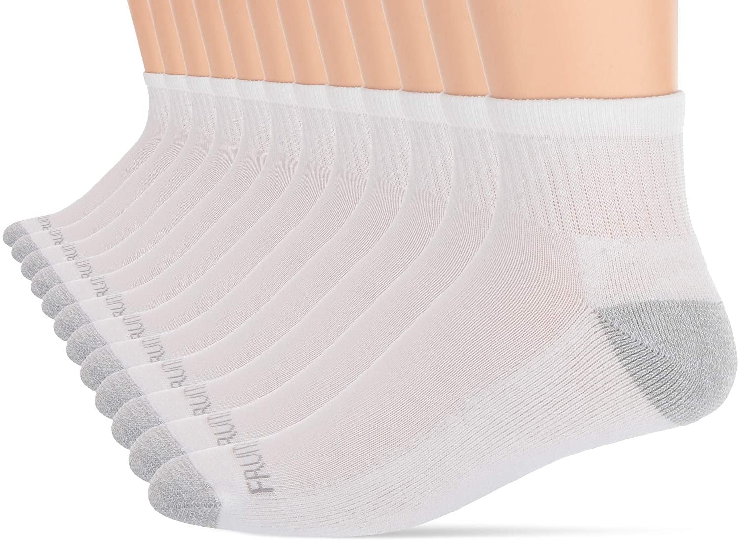 Fruit of the Loom Dual Defense Men's Ankle Socks, 12 Pack