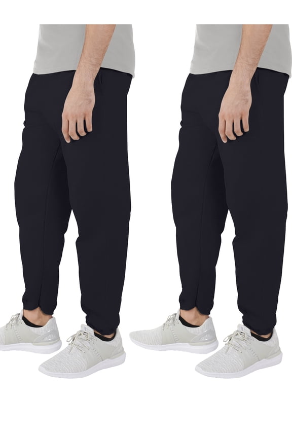 Men's Dual Defense EverSoft Elastic Bottom Sweatpants, 2 Pack