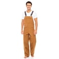 thumbnail image 1 of Men's Duck Bib & Brace Overalls - Heavy Duty Workwear Dungarees for Carpenters, Decorators & Utility Work | Unlined Professional Trousers Brown, 1 of 8