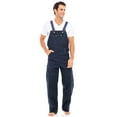 thumbnail image 1 of Men's Duck Bib & Brace Overalls - Heavy Duty Workwear Dungarees for Carpenters, Decorators & Utility Work | Unlined Professional Trousers Navy, 1 of 8