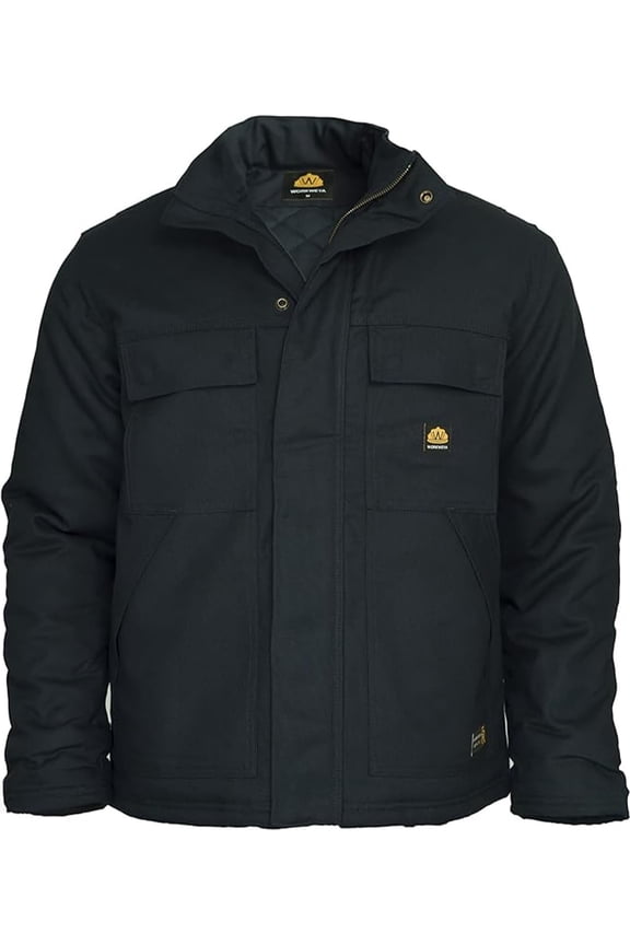 Men's  Duck Coat CAT3 Flame Resistant Insulated Zipper & Snap  Jacket