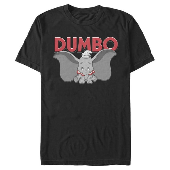 Men's Dumbo Big Ears Graphic Tee Black Medium