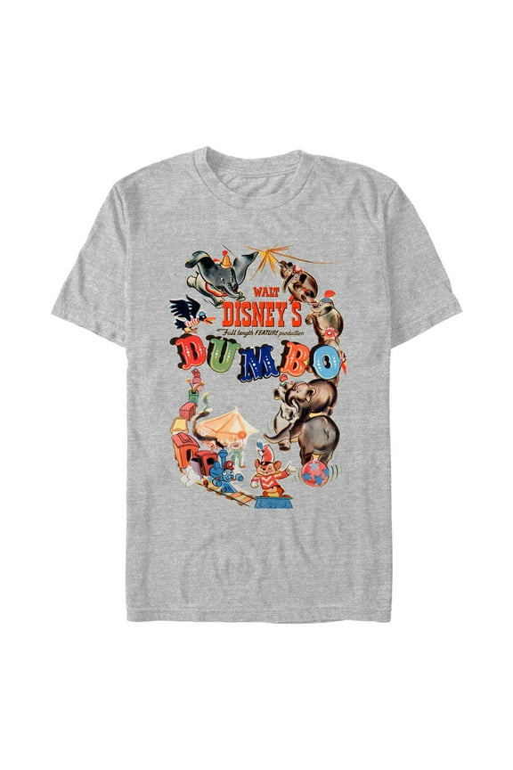 Men's Dumbo Classic Theatrical Poster Graphic T-Shirt
