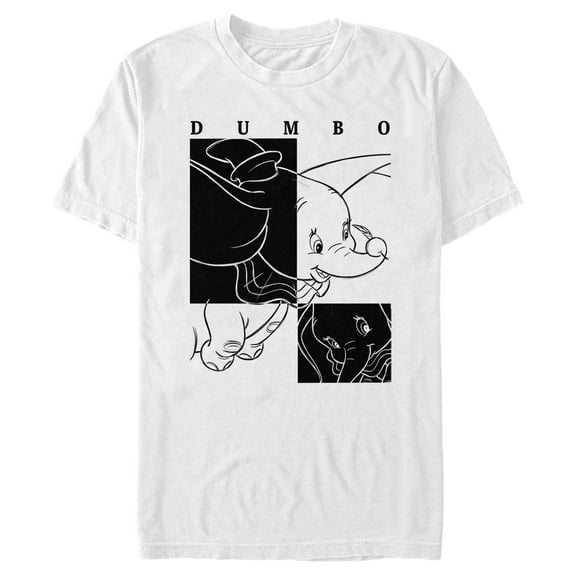 Men's Dumbo Contrasted Graphic Tee White Large