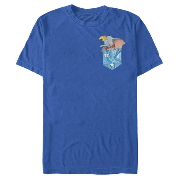 Men's Dumbo In the Pocket  Graphic Tee Royal Blue X Large