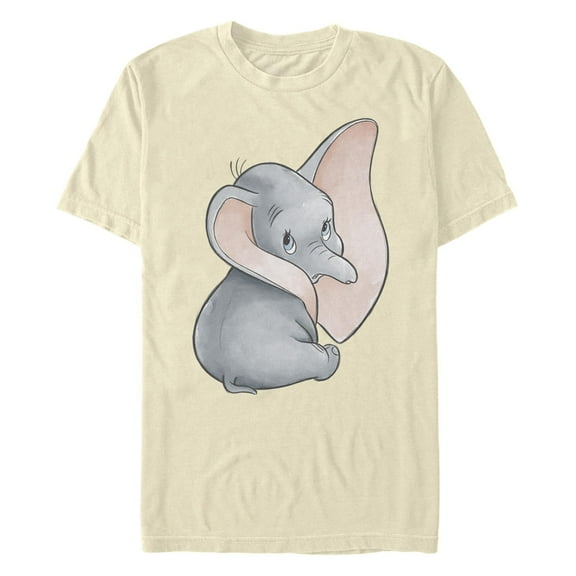 Men's Dumbo Looking Back Elephant Portrait Pose Graphic T-Shirt