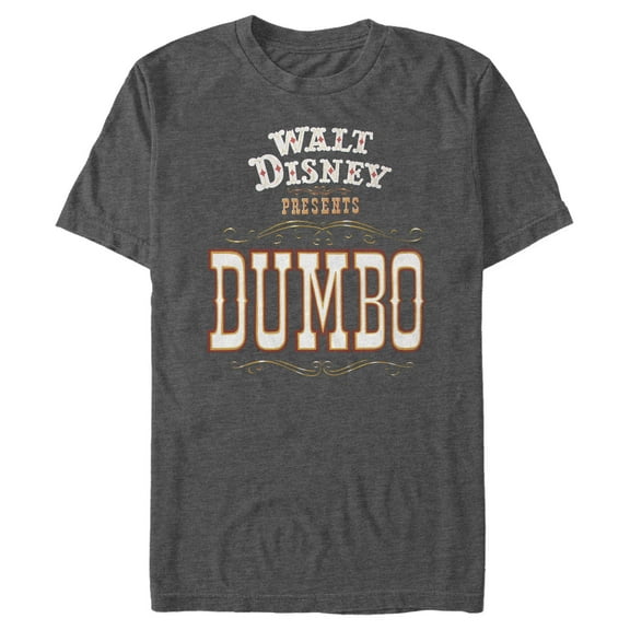 Men's Dumbo Official Logo Graphic Tee Charcoal Heather Small