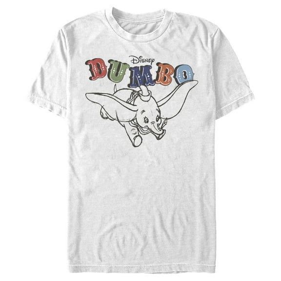 Men's Dumbo Soaring Graphic Tee White 2X Large