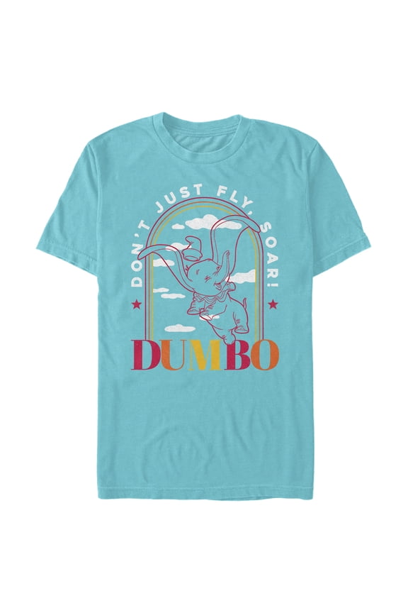 Men's Dumbo Soaring Sunset Arch Graphic Tee Tahiti Blue 2X Large