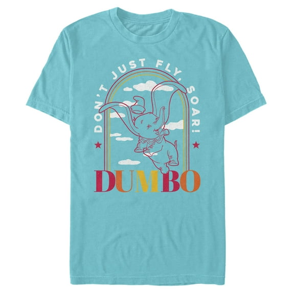Men's Dumbo Soaring Sunset Arch Graphic Tee Tahiti Blue 3X Large