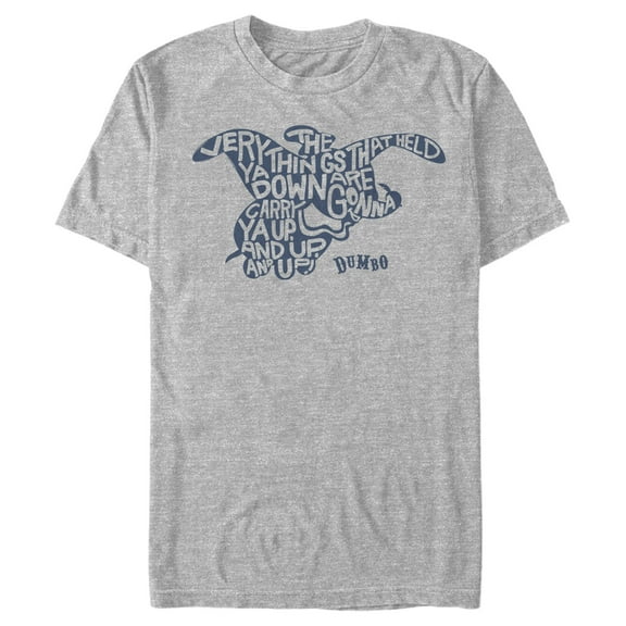 Men's Dumbo Up and Up  Graphic Tee Athletic Heather Small