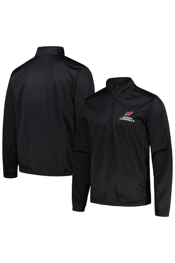 Men's Dunbrooke Black Arizona Cardinals All-Star Tech Quarter-Zip Top