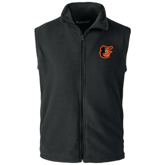 Men's-Dunbrooke Black Baltimore Orioles Full-Zip Vest