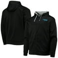 thumbnail image 1 of Men's Dunbrooke Black/Gray Carolina Panthers Apprentice Full-Zip Hoodie, 1 of 4