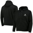 thumbnail image 1 of Men's Dunbrooke Black New Orleans Saints Shag Tri-Blend Full-Zip Raglan Hoodie, 1 of 4