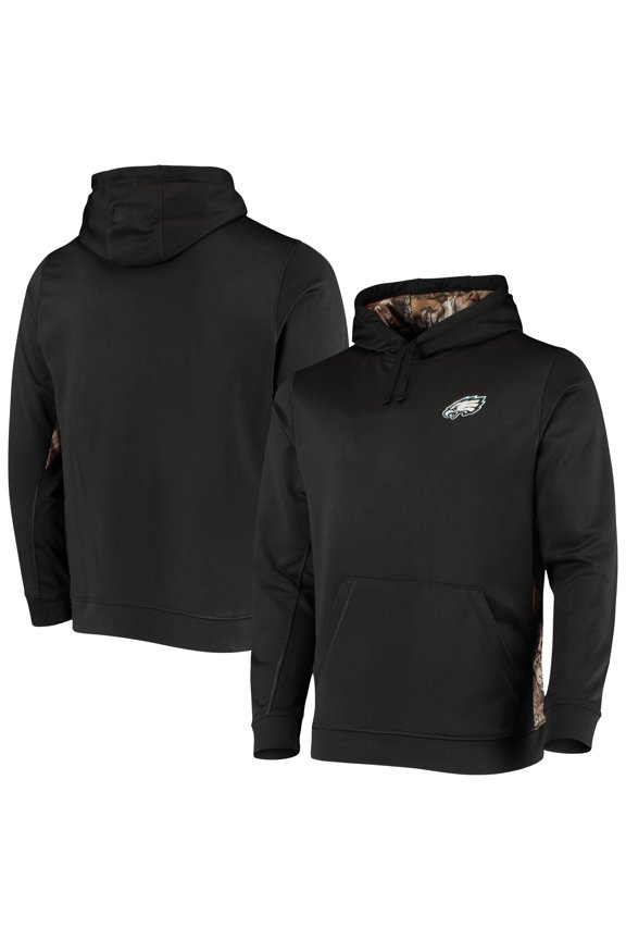 Men's Dunbrooke Black/Realtree Camo Philadelphia Eagles Logo Ranger Pullover Hoodie