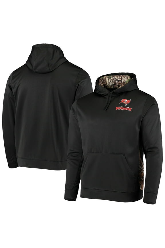 Men's Dunbrooke Black/Realtree Camo Tampa Bay Buccaneers Logo Ranger Pullover Hoodie