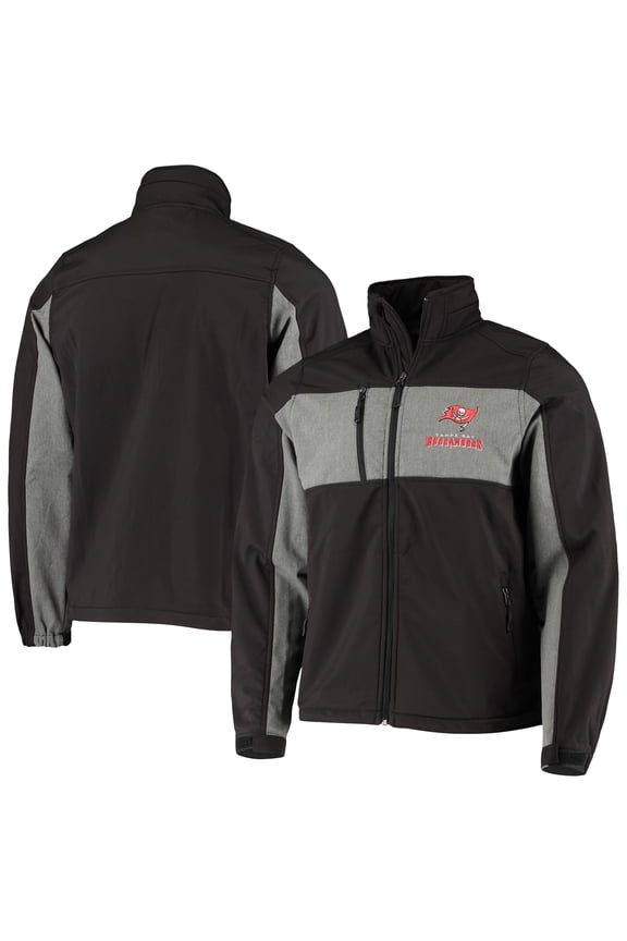 Men's Dunbrooke Black Tampa Bay Buccaneers Circle Zephyr Softshell Full-Zip Jacket