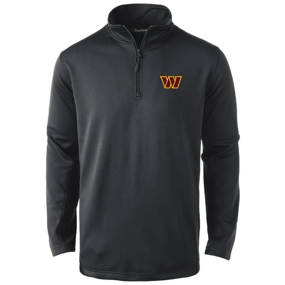 Men's Dunbrooke Black Washington Commanders All-Star Tech Quarter-Zip Top