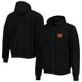 thumbnail image 1 of Men's Dunbrooke Black Washington Commanders Craftsman Thermal-Lined Full-Zip Hoodie, 1 of 4