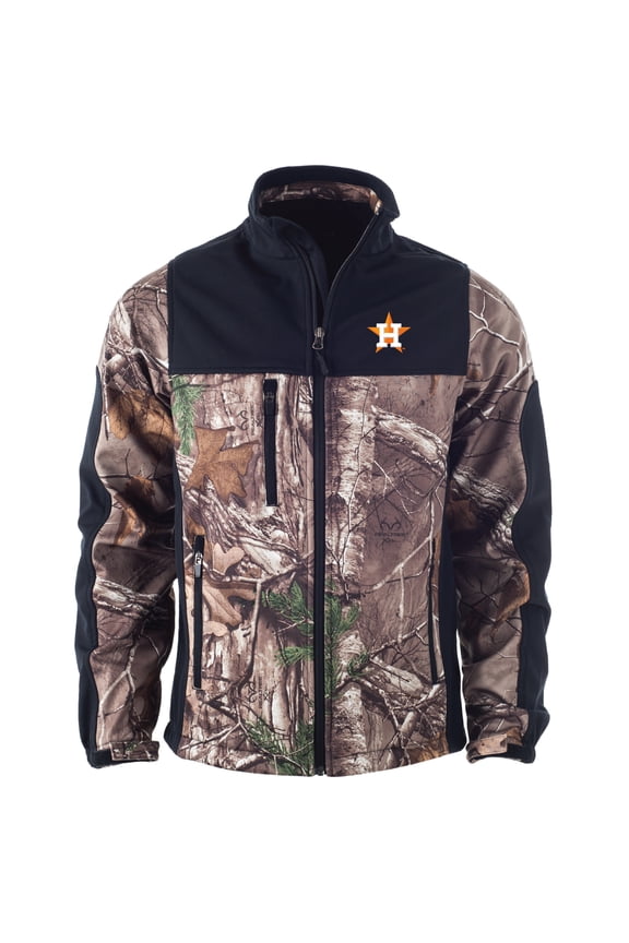 Men's Dunbrooke Camo Houston Astros Hunter Softshell Realtree Full-Zip Jacket