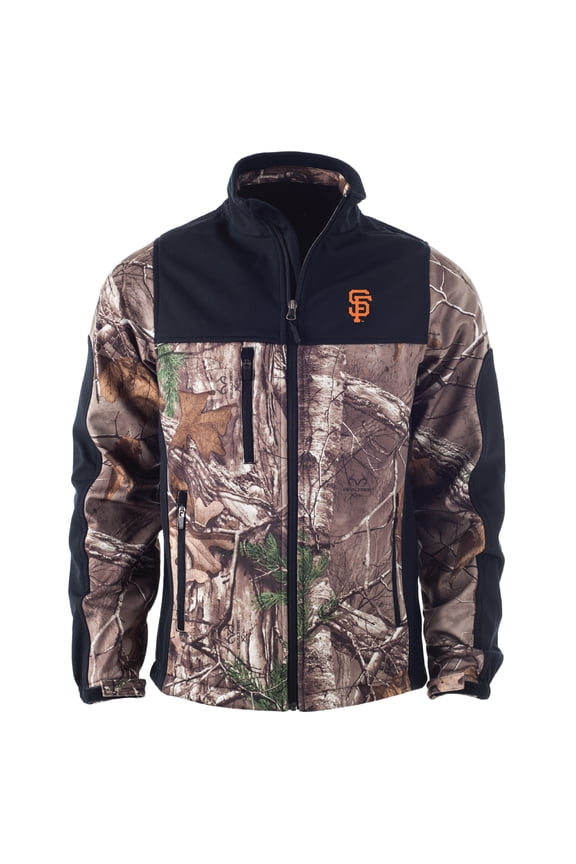 Men's Dunbrooke  Camo San Francisco Giants Hunter Softshell Full-Zip Jacket