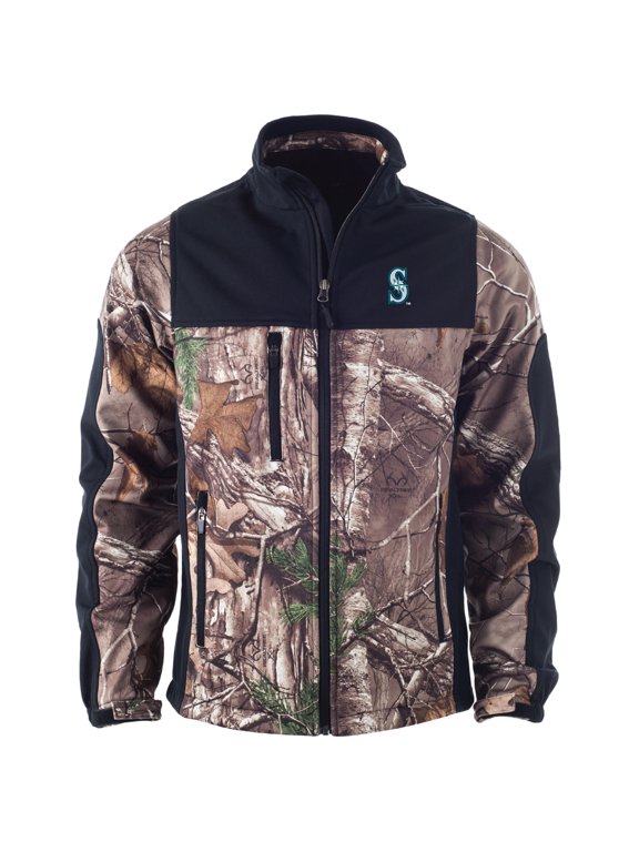 Men's Dunbrooke  Camo Seattle Mariners Hunter Softshell Full-Zip Jacket