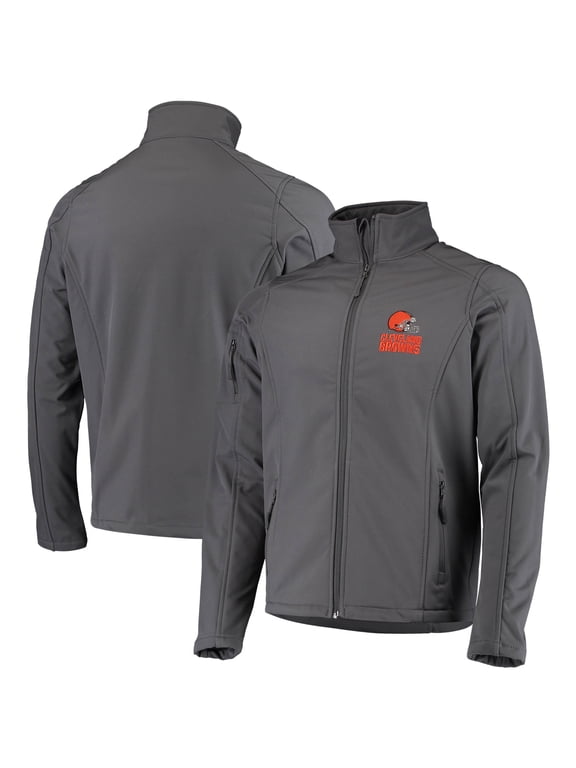 Men's Dunbrooke Charcoal Cleveland Browns Sonoma Softshell Full-Zip Jacket