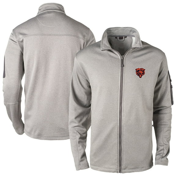 Men's Dunbrooke Heather Gray Chicago Bears Full-Zip Fleece Jacket