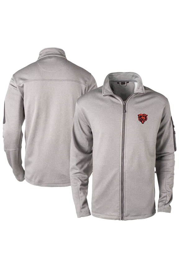 Men's Dunbrooke Heather Gray Chicago Bears Full-Zip Fleece Jacket