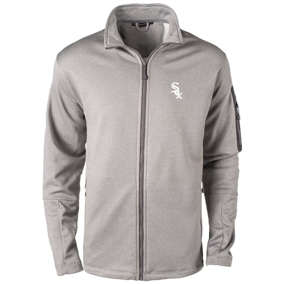 Men's Dunbrooke Heather Gray Chicago White Sox Pacific Full-Zip Fleece Jacket