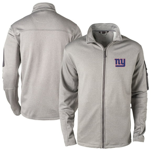 Men's Dunbrooke Heather Gray New York Giants Full-Zip Fleece Jacket