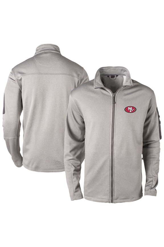 Men's Dunbrooke Heather Gray San Francisco 49ers Full-Zip Fleece Jacket
